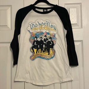 Forever 21 Beatles Good Day Sunshine Baseball Tee size L